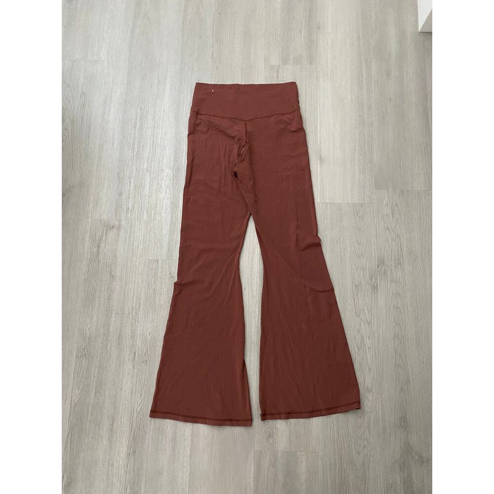 Aerie Crossover Flare Leggings Brown XL High Rise Yoga Pants - Picture 5 of 5